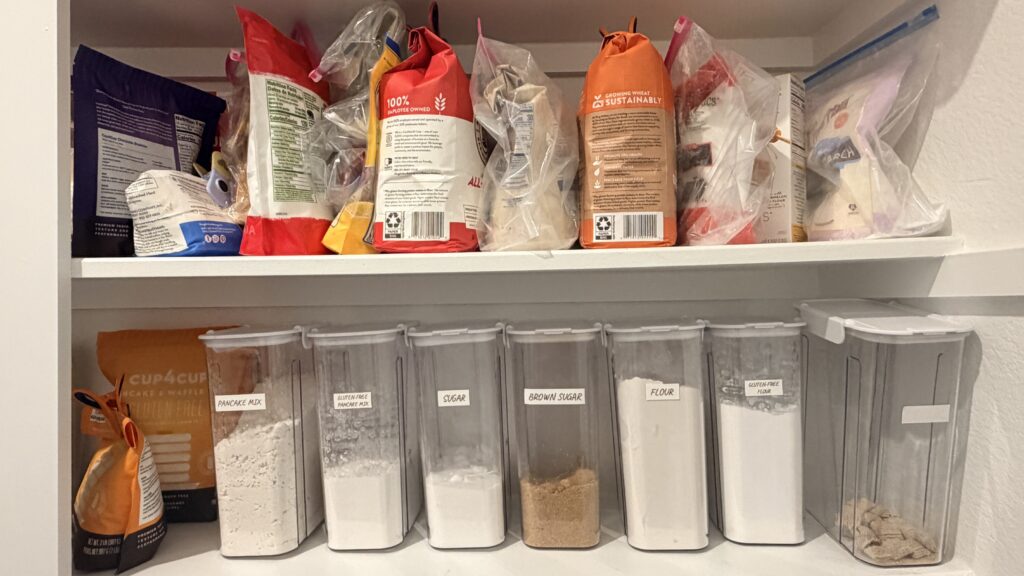family maintaining a professional home organizing system in their kitchen